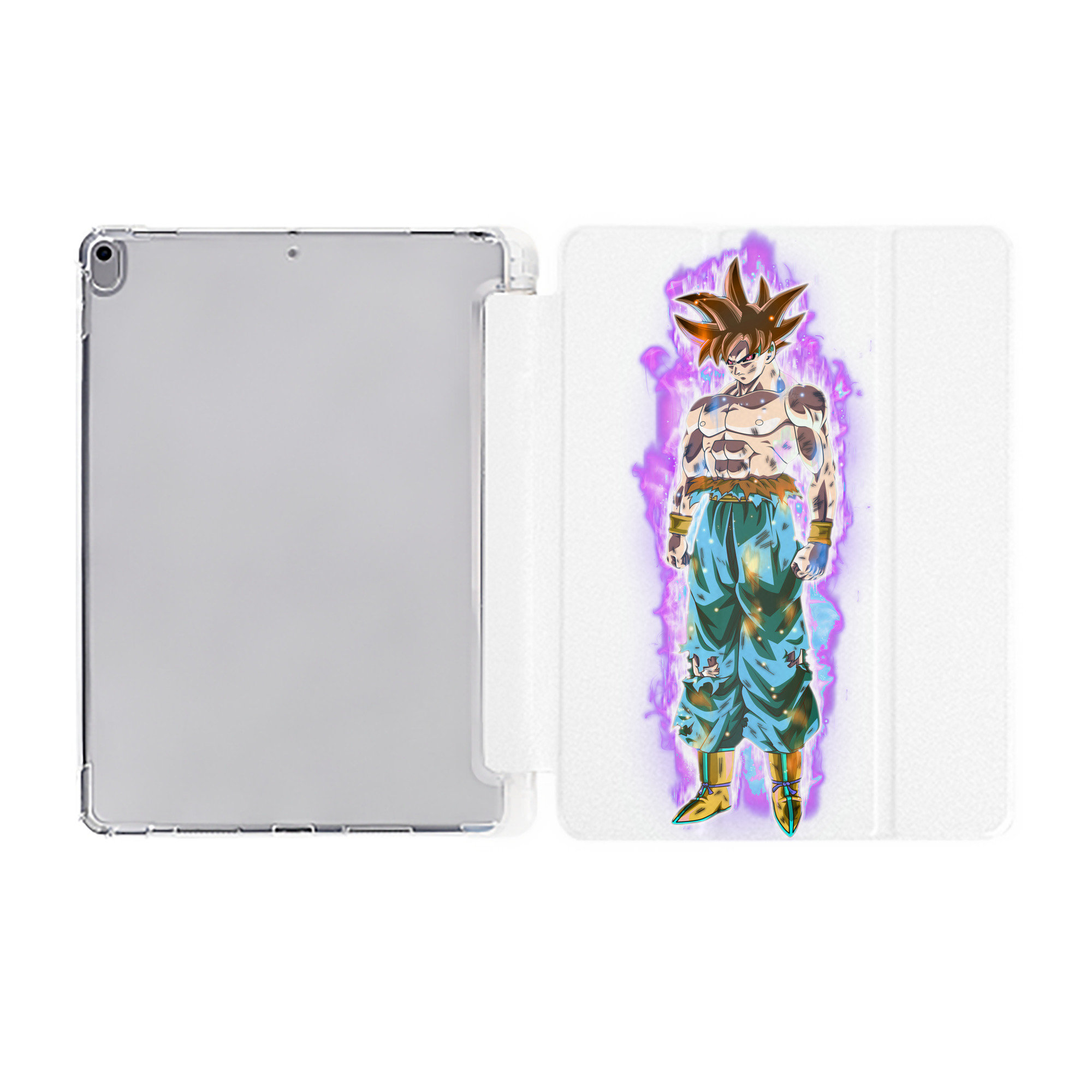 （画像用） ドラゴンボール 孫悟空（そん ごくう）Son Goku カカロット DRAGON BALL Kakarotto IPad ケース ペン収納付き 三つ折りスタンド PUレザー×シリコン 対応機種9.5/10.5/10.9インチ